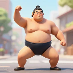 1 9 8 0 s sumo wrestler street performer
