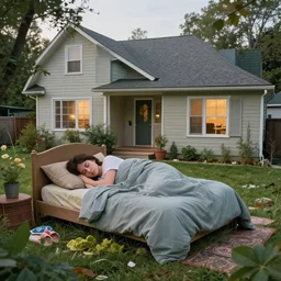 sleepover in in an overgrown suburban household