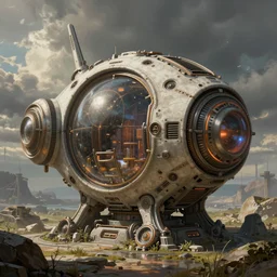 a sci fi time portal machine, concept art, high detail, digital painting, illustration, octane render, unreal engine