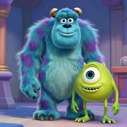 Donald Trump as a monster in Monsters Inc.