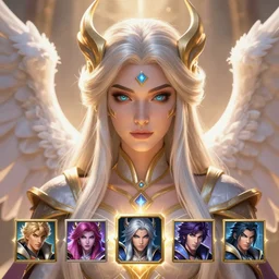 a saint noble charming high priestess as a league of legends character, angelic light, fantasy clothes, symmetric face, close up shot, masterpiece, cg animation, riot enterainment, arcane, realistic, hyper detailed, hyper detailed face, character select portrait, 3 d, by artgerm, rossdraws, drew struzan, justin gerard