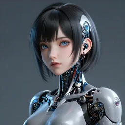 beautiful anime girl cyborg looking surreal - by tom bagshaw, by ilya kuvshinov, rtx rendering, octane render 1 2 8 k, maya, extreme high intricate details by wlop, digital anime art by ross tran, medium shot, close up shot, composition by sana takeda, dramatic lighting by greg rutkowski, 8 k, trending on artstation
