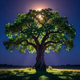 Tree of life, growing towards the sun, Noah Bradley, otherworldly, psychedelic black light style, Exquisite detail, post processed