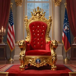 throne room of the united states presidents throne room, fantasy art, trending on artstation, patriotic, fourth of july, god bless america by john blanche