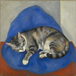 sleeping cat by matisse