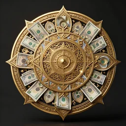 magic mandala attracting money, photorealism, fine details, studio lighting, subtle shadows, hyper realism, octane render, hyper detailed, canon eos r 3, f / 1. 4, iso 2 0 0, 1 / 1 6 0 s, medium shot, 8 k, raw, unedited, in - frame,