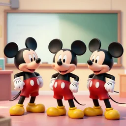 3 d mickey mouse giving a ted talk, s 5 0