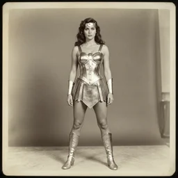 she - ra, portrait, full body, symmetrical features, silver iodide, 1 8 8 0 photograph, sepia tone, aged paper, sergio leone, master prime lenses, cinematic