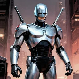 robocop civil war, comic book surrealism