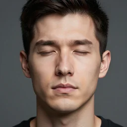 highly detailed portrait of a mans censored face