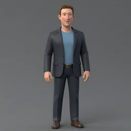 3d model of mark zuckerberg