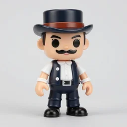 ibid, stop motion vinyl action figure, plastic, toy, butcher billy style