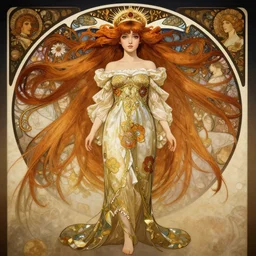 wide angle full body portrait shot of princess anime girl, highly detailed face, detailed eyes, alphonse mucha, rhads, ross tran, artstation, artgerm, octane render, 1 6 k
