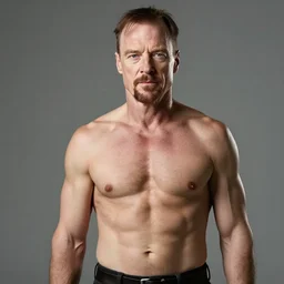 walter white with a muscular physique