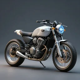 retro futuristic motorcycle, 8 k photorealistic, hd, high details, trending on artstation
