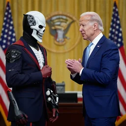 joe biden arguing with the doom slayer 4 k