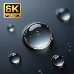 highly detailed realistic photo of multiple water droplets, very sharp focus, award winning masterpiece photography, hyper realistic, concept art, 8 k detail post - processing