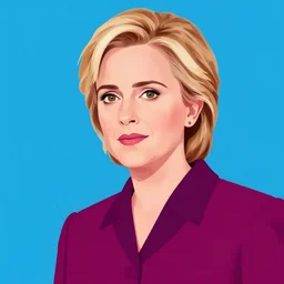 evergreen, elderly emma watson portrays hilary clinton, 8 0's movie poster, theatrical poster, vibrant fan art, digital art, trending on artstation, minimalist