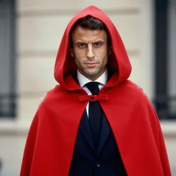 Emmanuel Macron is Red Cloak in Eyes Wife Shut (1999)