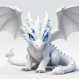 blue eyes white dragon by interactive art