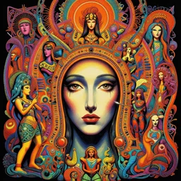 psychedelic, see no evil. by alex grey, beksinski, lisa frank, giger, karol bak, greg hildebrandt, mark brooks, takato yamamoto