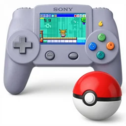 (nintendo 64) ps1 sony playstation 1 resolution pokeball screenshot resident eevee evil sisters pokeball final low poly pokeball