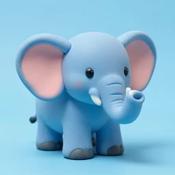 a derpy plasticine elephant