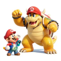 a koopa getting killing mario in revenge for jumping on his family