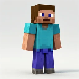 Steve from Minecraft, Realistic Concept art, Detailed, Digital art