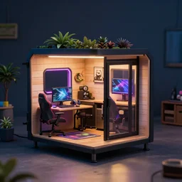 a tiny house for gamers