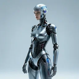 Award winning photography of a cyberpunk bionic cyborg by David Yarrow