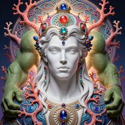 portrait of prince charles as the hulk, hyperdetailed illustration by irakli nadar and alexandre ferra, volumetric lighting, celtic fantasy art, psychedelic, intricate, hyper detailed, smooth, vibrant aura, intricate linework, white porcelain skin, faberge, coral