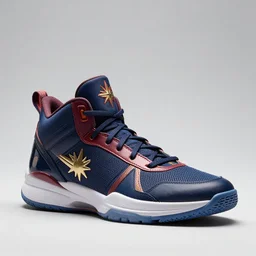 basketball sneakers concept of captain marvel, trending on artstation, smooth, sharp focus