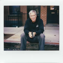 polaroid of George W. Bush wearing a black hoodie holding a handgun sitting on a curb in the bronx, 8k, very intricate, very detailed,