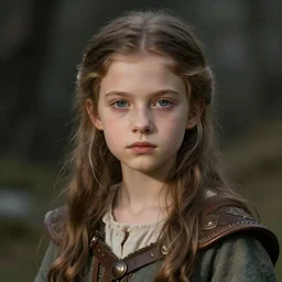 A young girl captured by orcs, epic fantasy, detailled