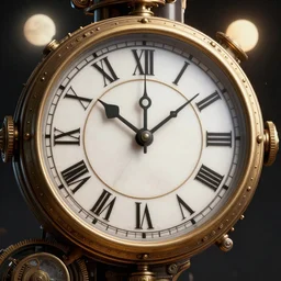 steampunk clock, time, high quality, high details, 🌌, high detail photo, 🌠, digital art,