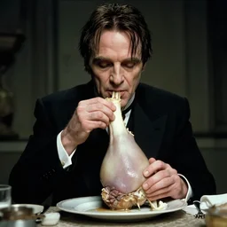 hannibal lecter eating lingue knee by craig mullins
