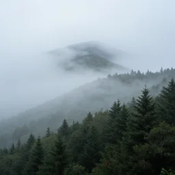 foggy appalachian mountain landscape by andreas franke