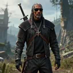 Snoop Dogg in the Witcher 3 4K quality super realistic