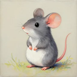 cute mouse painting, ismail inceoglu