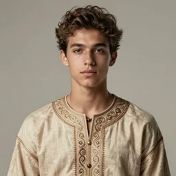 portrait young jaden smith as ancient libu, ecru shirt, intricate, elegant, highly detailed, digital painting, artstation, concept art, smooth, sharp focus, illustration, orientalism, bouguereau, rutkowski, mucha