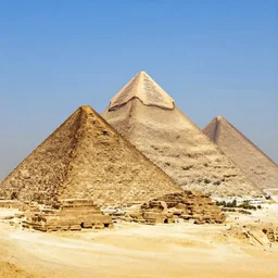 pyramids of giza made of glass