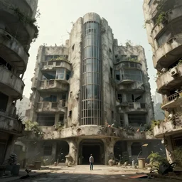 brutalist architecture, raphael lacoste, eddie mendoza, alex ross, concept art, matte painting, highly detailed, rule of thirds, dynamic lighting, cinematic, detailed, denoised, centerd