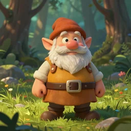digital painting, in the style of craola, illustration, octane render, photorealism, epic, a dwarf in the grass in the forest, vibrant colors, concept art, highly detailed, shallow depth of field, cinematic lighting, trending artstation