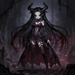 evil dark scary megumin design
