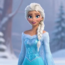 Elsa from Frozen as an African-American