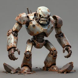 angry enraged robot broken dangerous and rusty possessed trending in artstation 4 k 8 k hd digital painting
