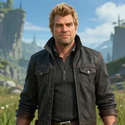 still of ron swanson in the videogame dragon age