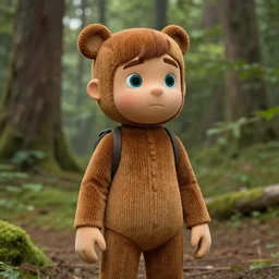 a coherent photograph of wendy corduroy from gravity falls, taken in the woods, hyperrealistic, 4 k