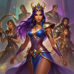 dynamic medium shot painted portrait, maya ali as storm mage, gaudy colours, aion, dota 2, divinity 2, octane render, maya render, matte painting concept art, official fanart behance hd artstation by jesper ejsing and rhads and lois van baarle and ilya kuvshinov and rossdraws